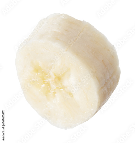 Ripe banana isolated on a white
