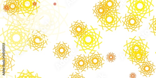 Light Orange vector backdrop with chaotic shapes.