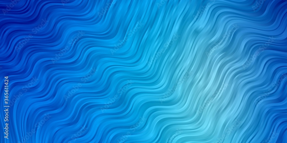Light BLUE vector backdrop with curves. Illustration in abstract style with gradient curved. Pattern for commercials, ads. Light BLUE vector backdrop with curves. Illustration in abstract style with gradient curved. Pattern for commercials, ads.