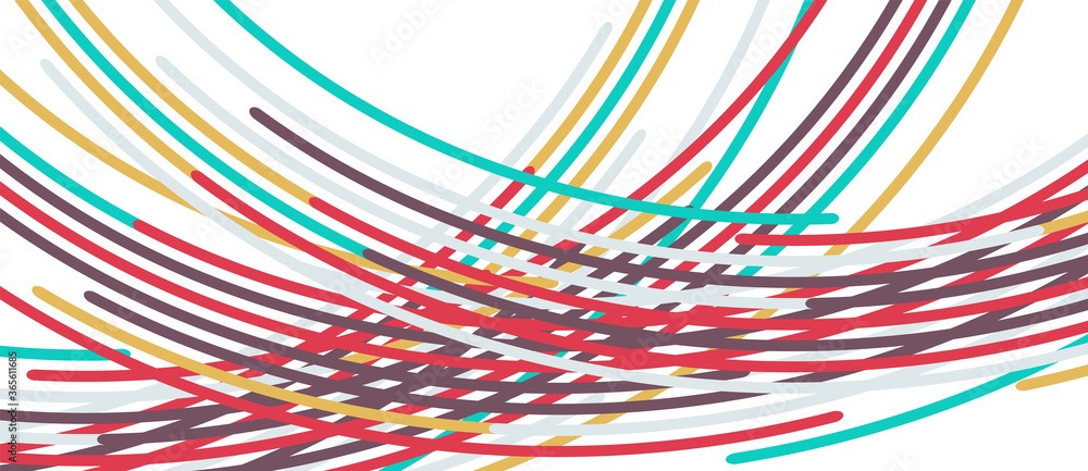 Аbstract moving colorful lines vector backgrounds for cover, placard, poster, banner or flyer