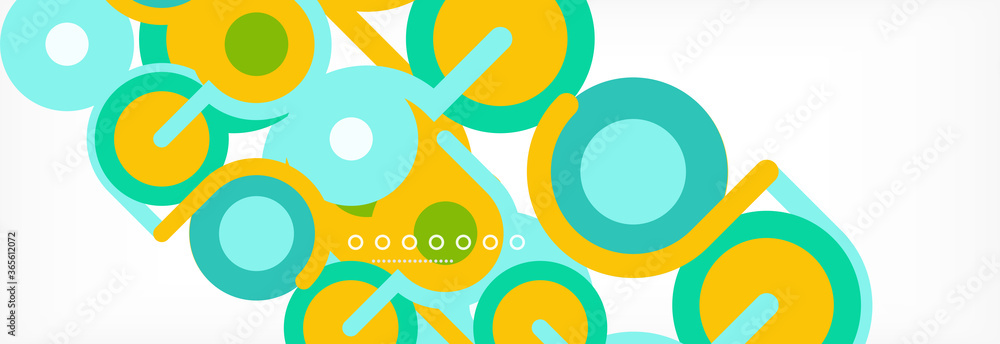 Obraz premium Circles and lines abstract background for covers, banners, flyers and posters and other templates