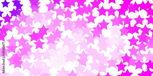 Light Purple, Pink vector texture with beautiful stars. Modern geometric abstract illustration with stars. Theme for cell phones.