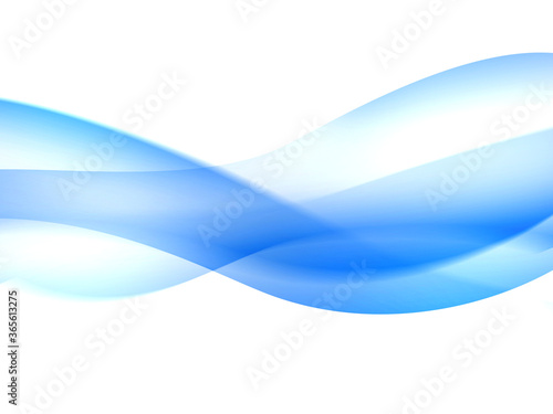Fototapeta Naklejka Na Ścianę i Meble -  白背景に青色を基調とした曲線抽象模様