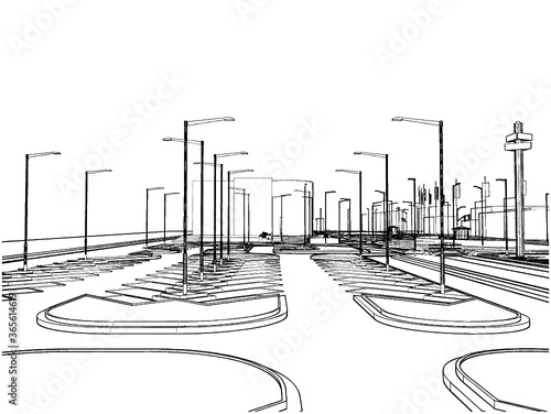 Outside Parking Vector	