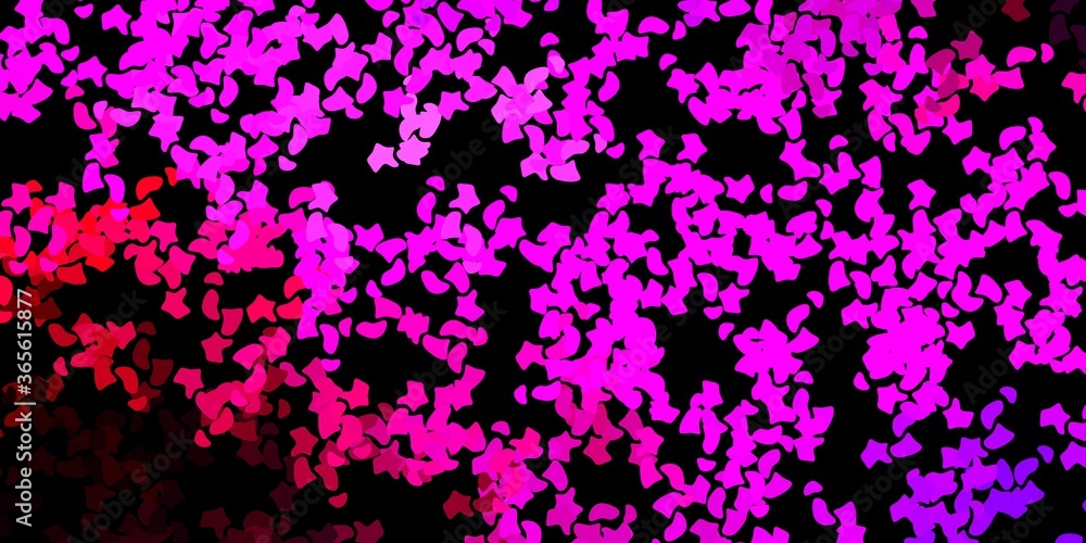 Dark purple, pink vector template with abstract forms. Dark purple, pink vector template with abstract forms.
