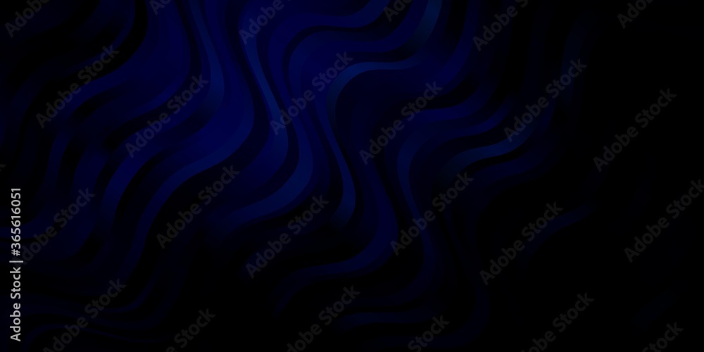 Dark BLUE vector texture with curves. Illustration in abstract style with gradient curved. Pattern for ads, commercials. Dark BLUE vector texture with curves. Illustration in abstract style with gradient curved. Pattern for ads, commercials.