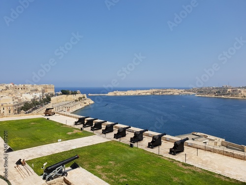 Batterie battery Upper Barracca Gardens Valletta Malta