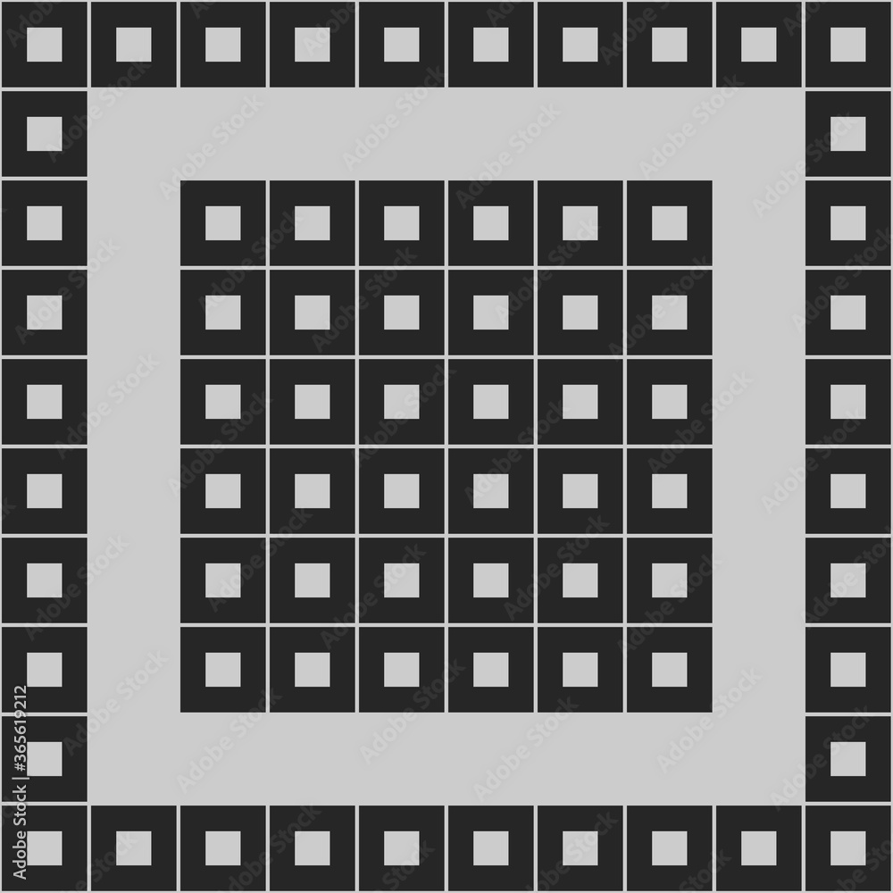 Illustration Black and white with repeated geometric shapes covering the background. Editable and colorable pattern for motifs, web, wallpaper, digital graphics and artistic decorations. Illustration Black and white with repeated geometric shapes covering the background. Editable and colorable pattern for motifs, web, wallpaper, digital graphics and artistic decorations.