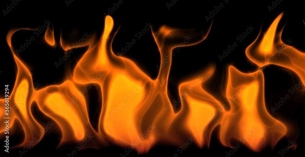 fire and flames on black fire and flames on black