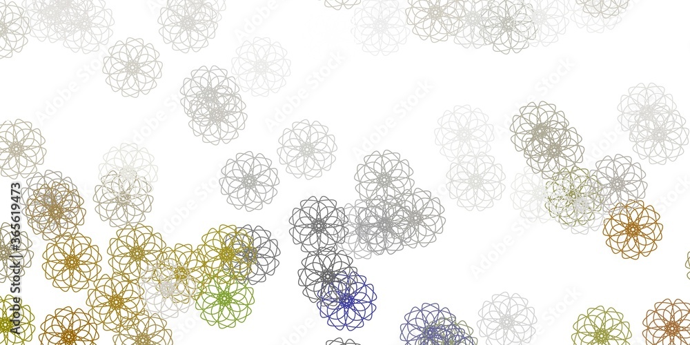 Light gray vector natural layout with flowers. Light gray vector natural layout with flowers.
