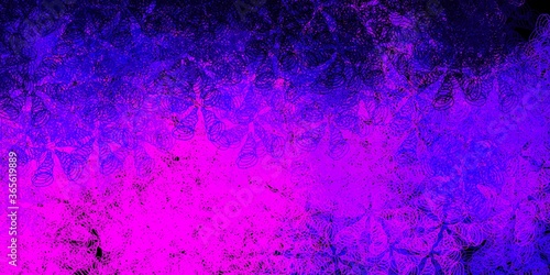 Dark purple, pink vector backdrop with dots.
