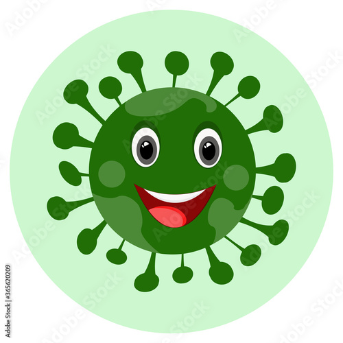 illustration vector of corona virus ,corona virus infection.corona virus microbe