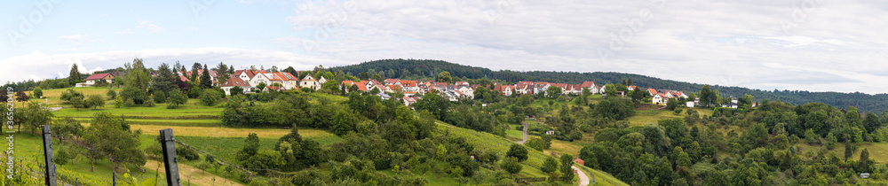 Panorama Winnenden-Breuningsweiler vom Haselstein