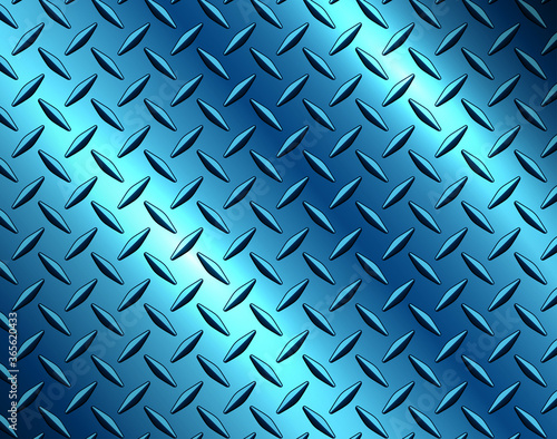 The diamond steel metal sheet texture background, metallic blue shiny vector illustration.