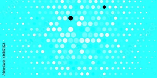 Dark BLUE vector texture with disks. Abstract decorative design in gradient style with bubbles. New template for a brand book.