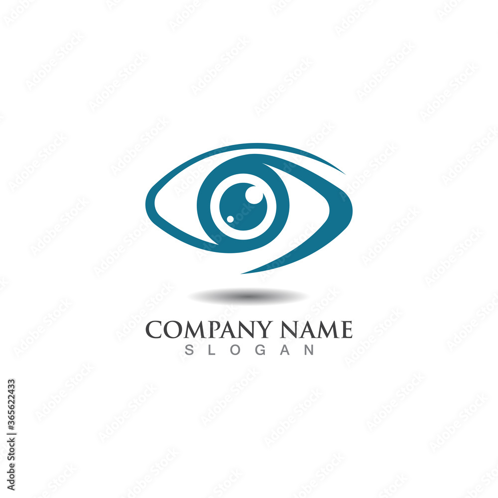 Eye Logo vision abstract simple design vector template Eye Logo vision abstract simple design vector template