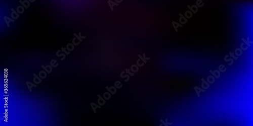 Dark pink, blue vector blurred background.