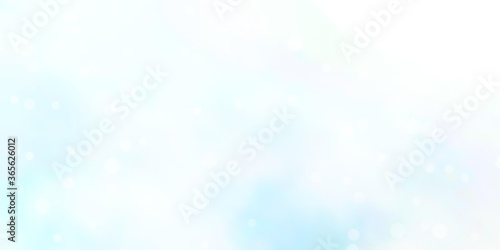 Light BLUE vector pattern with abstract stars. Modern geometric abstract illustration with stars. Pattern for new year ad, booklets.