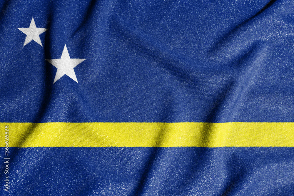 National flag of the Curacao. The main symbol of an independent country. Flag of Curacao. National flag of the Curacao. The main symbol of an independent country. Flag of Curacao.