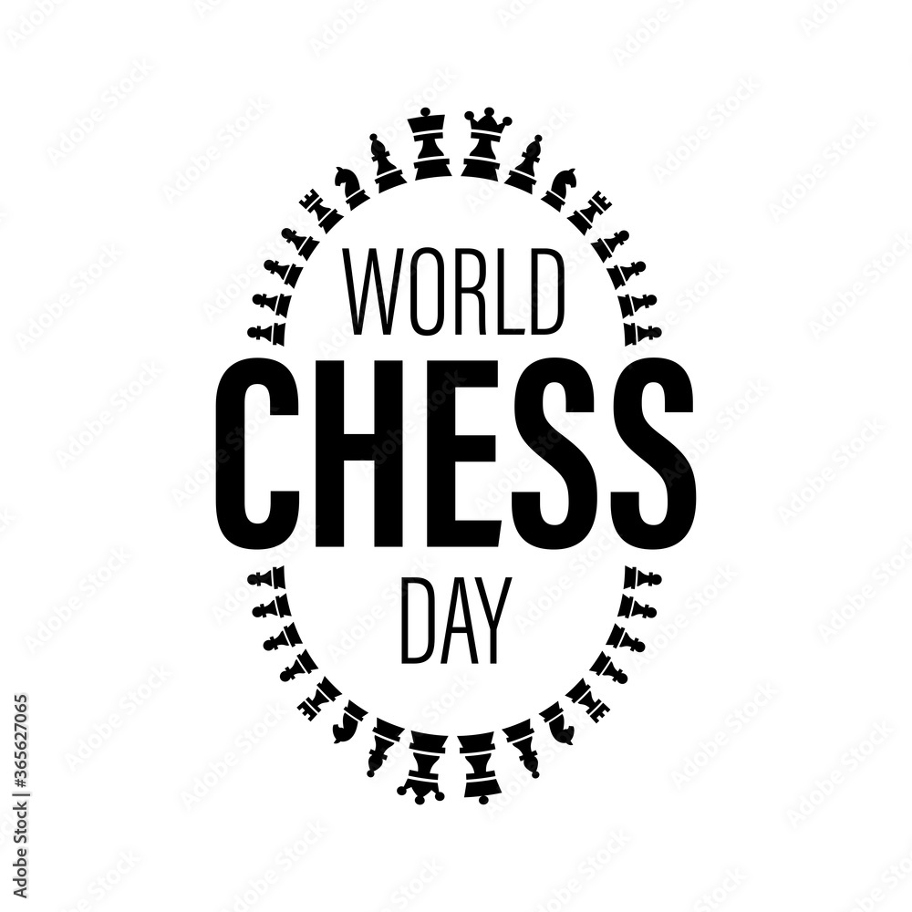 Vector illustration about International Chess Day. world chess day 20 july Vector illustration about International Chess Day. world chess day 20 july
