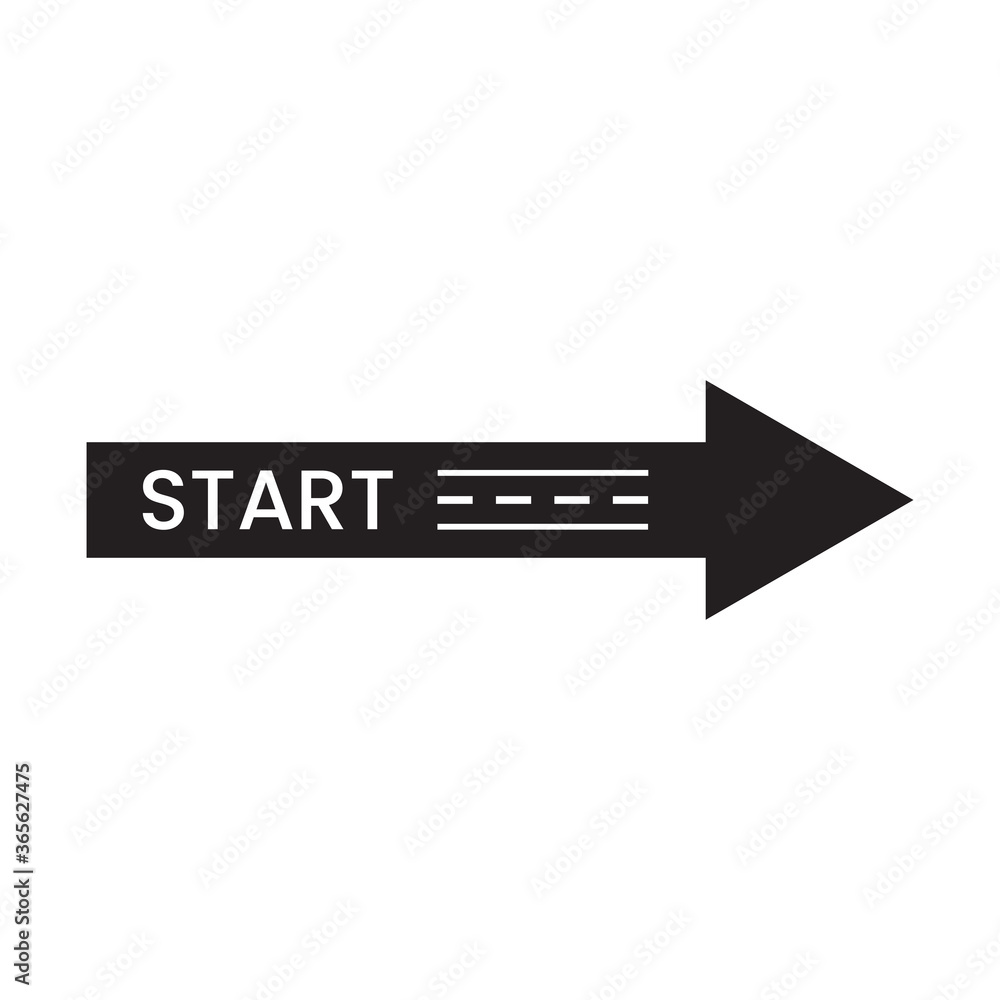 Vector Start symbol design. Vector illustration Vector Start symbol design. Vector illustration