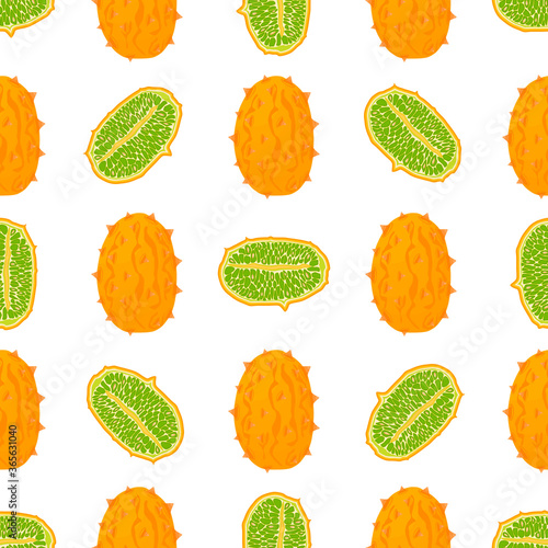 Illustration on theme big colored seamless kiwano