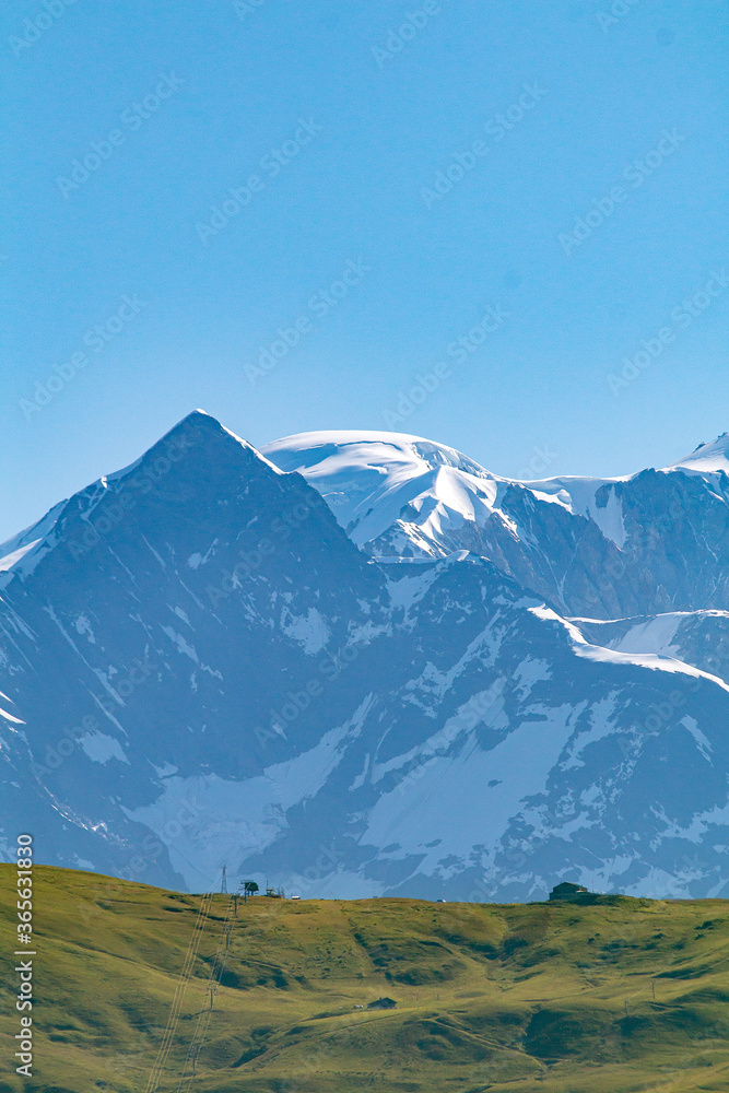Massif du Mont-Blanc depuis Hauteluce