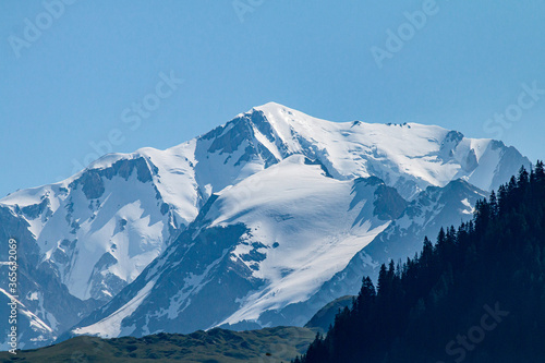 Massif du Mont-Blanc depuis Hauteluce