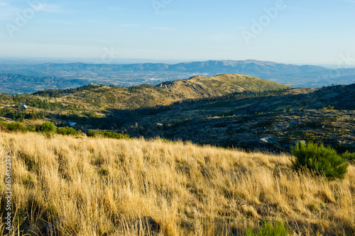 Mountain landscape near Torre and Penhas da Saude, Serra da Estrela, Portugal