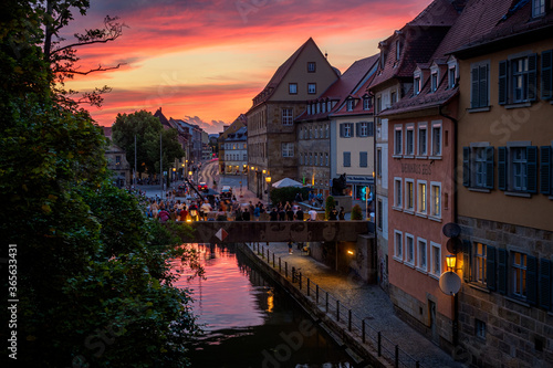 Tableau sur toile Untere Brücke - Bamberg, Germany