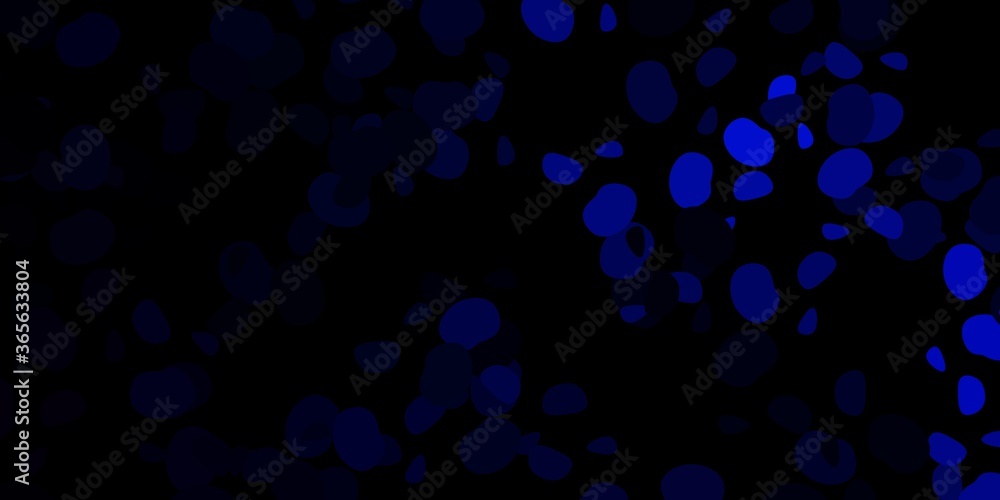 Dark blue vector template with abstract forms. Dark blue vector template with abstract forms.
