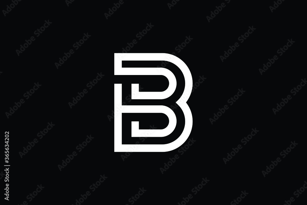 Minimal Innovative Initial B logo and BB logo. Letter B BB creative elegant Monogram. Premium Business logo icon. White color on black background Minimal Innovative Initial B logo and BB logo. Letter B BB creative elegant Monogram. Premium Business logo icon. White color on black background