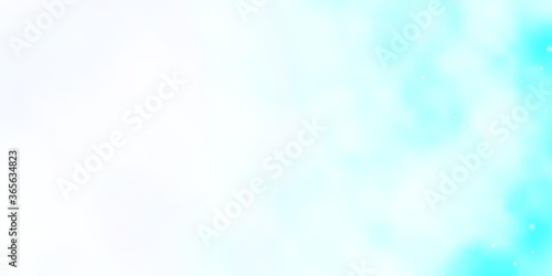 Light BLUE vector pattern with abstract stars. Blur decorative design in simple style with stars. Pattern for wrapping gifts.