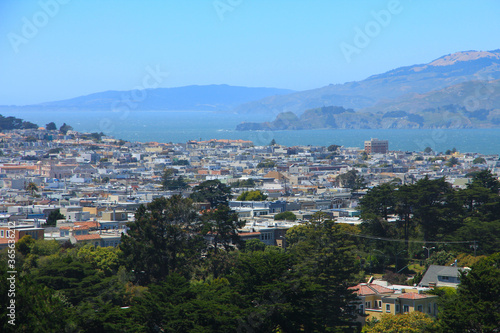 Bird’s Eye View of Richmond District in San Francisco, California © marcuspon