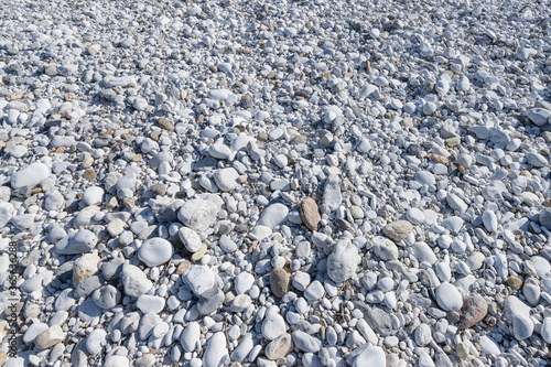 Fényképezés Stones on a riverbed