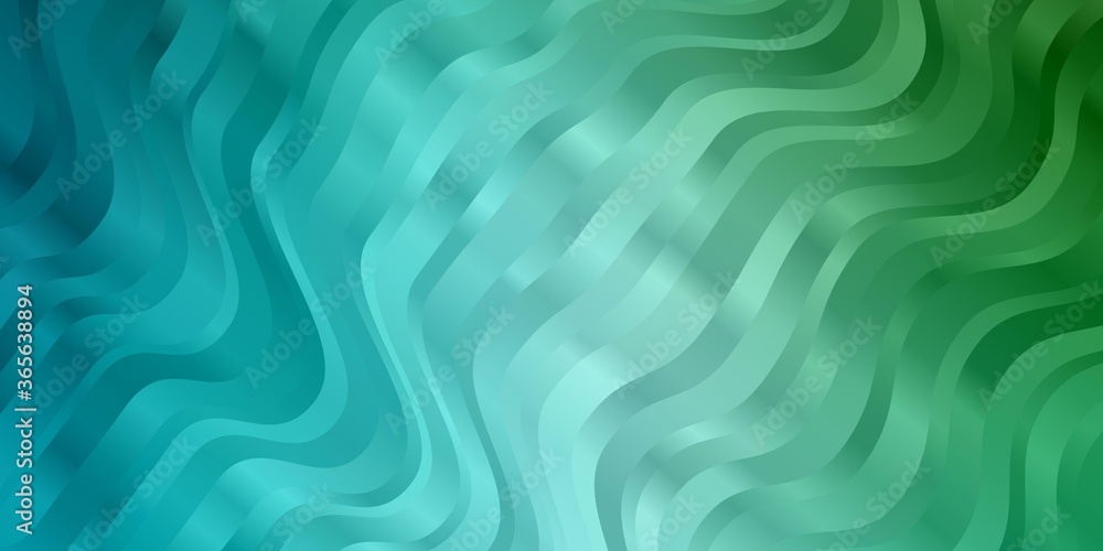 Light Blue, Green vector template with curved lines. Brand new colorful illustration with bent lines. Pattern for websites, landing pages. Light Blue, Green vector template with curved lines. Brand new colorful illustration with bent lines. Pattern for websites, landing pages.
