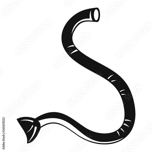 Parasite worm icon. Simple illustration of parasite worm vector icon for web design isolated on white background