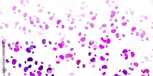 Light purple vector pattern with abstract shapes.