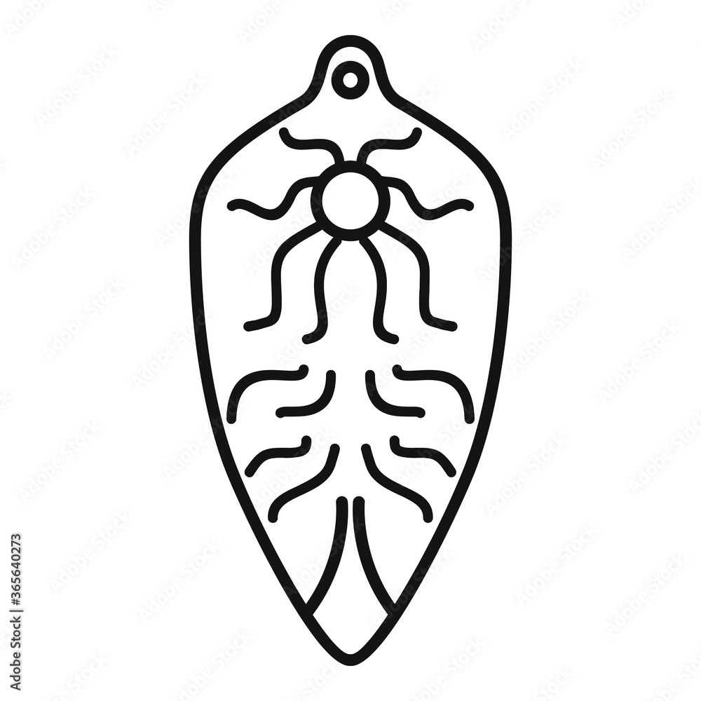 Intestinal parasite icon. Outline intestinal parasite vector icon for web design isolated on white background Intestinal parasite icon. Outline intestinal parasite vector icon for web design isolated on white background