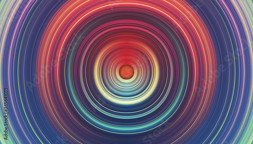 Abstract 3d illustration background of glowing lines