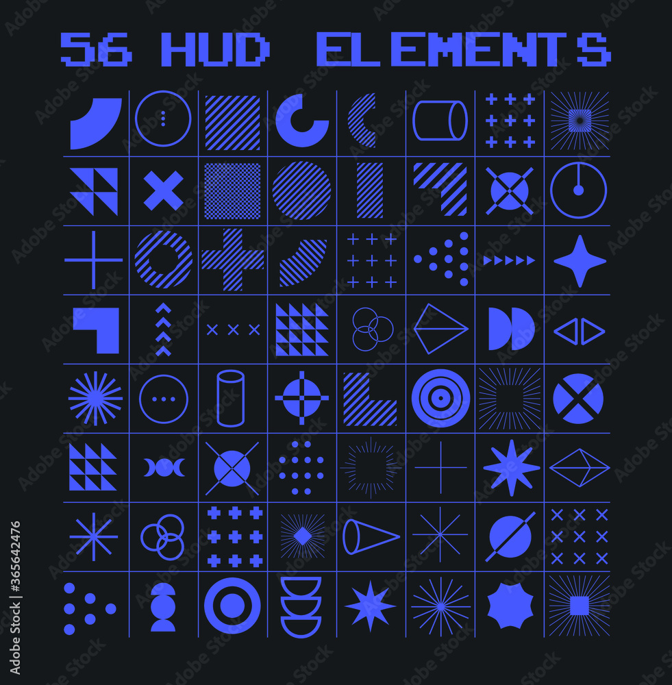 Set of HUD elements Set of HUD elements