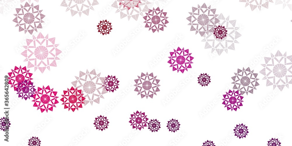Light purple vector layout with beautiful snowflakes. Light purple vector layout with beautiful snowflakes.