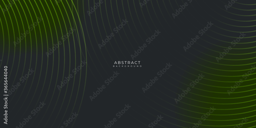Dark green color circle lines modern abstract geometric presentation background Dark green color circle lines modern abstract geometric presentation background