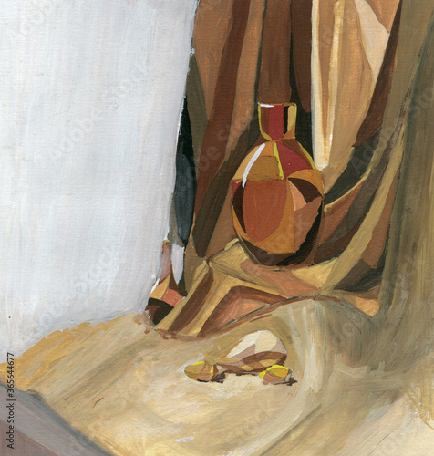 Canvas Print Abstract beige still life
