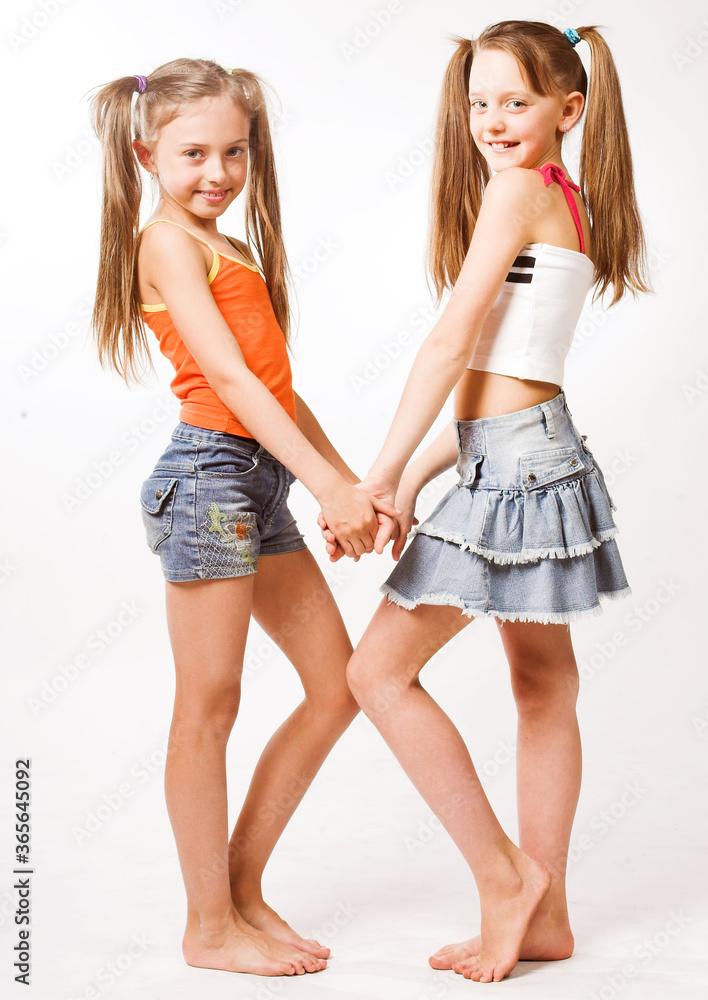 Two little blond Girls Two little blond Girls