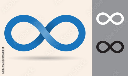 art infinity symbol as logo or icon