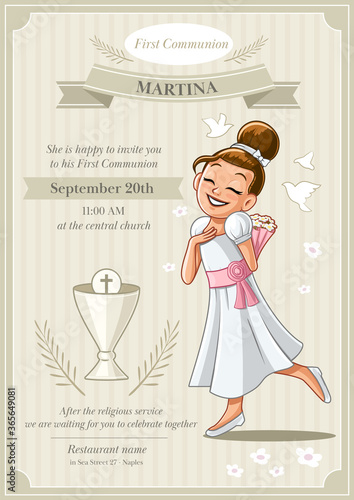 first communion invitation