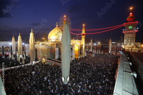 The shrine of Imam Ali Ibn Abi Talib in Najaf, Karbala, Iraq photo