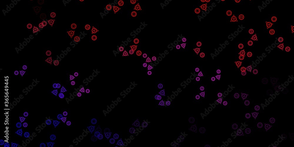 Dark Pink, Red vector texture with religion symbols. Dark Pink, Red vector texture with religion symbols.
