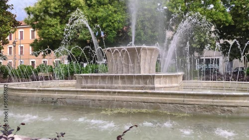 Fountain in Umberto Merlin square in Rovigo in Italy 2 photo